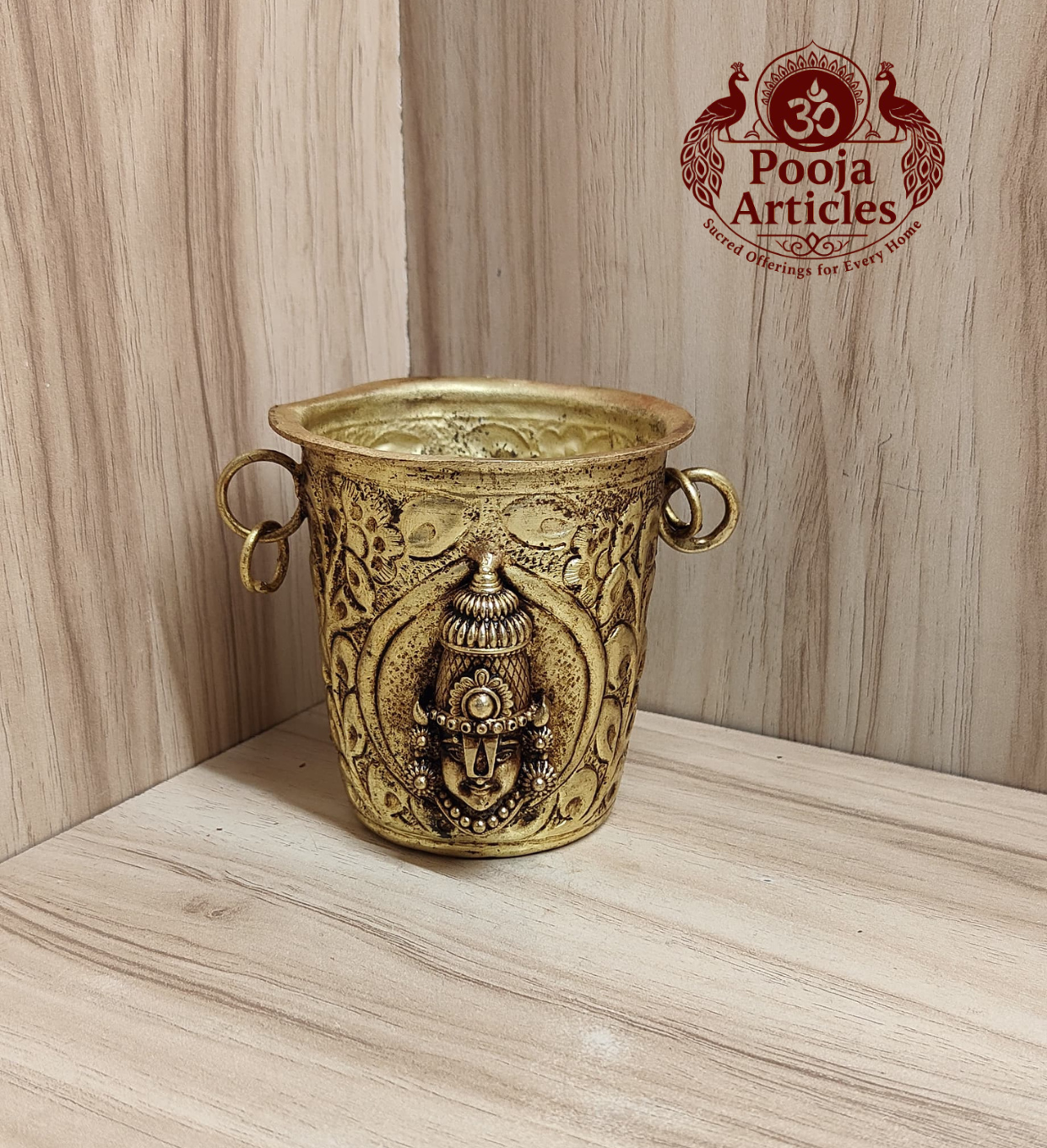 Buy Premium Brass Tirupati Balaji Glass 150g, 3" – Divine Tirupati Balaji Glass for Pooja & Abhishekam Buy Premium Brass Tirupati Balaji Glass 150g, 3" – Divine Tirupati Balaji Glass for Pooja & Abhishekam