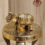 Buy Premium Brass Elephant Statue 50g, 1.5" – Small Brass Elephant Idol for Home Decor, Vastu, & Wealth