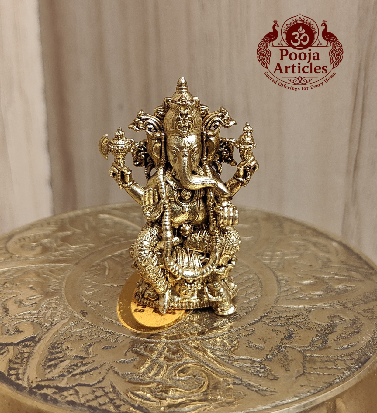 Buy Panchaloha Ganesha Idol 25g, 1.5" – Sacred Brass Panjalogam Ganesh Statue for Home Temple Buy Panchaloha Ganesha Idol 25g, 1.5" – Sacred Brass Panjalogam Ganesh Statue for Home Temple