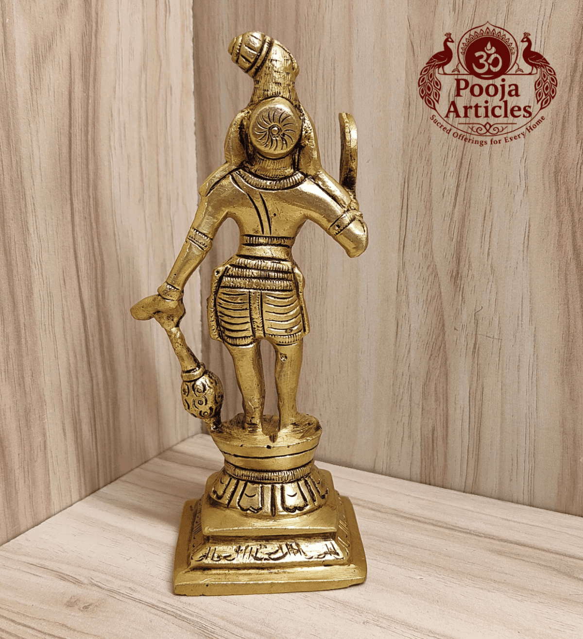 Buy Brass Karuppasamy Statue 560 g, 6" – Handcrafted Karuppasamy Brass Idol for Protection, Vastu & Divine Strength