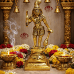 Buy Brass Karuppasamy Statue 560 g, 6" – Handcrafted Karuppasamy Brass Idol for Protection, Vastu & Divine Strength