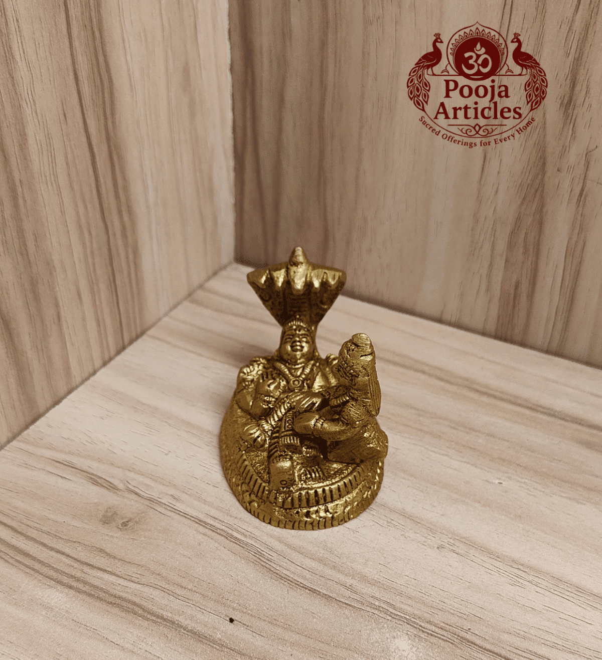 Buy Brass Lakshmi Narayan Statue 220 g, 2" – Divine Vishnu Idol for Home Pooja