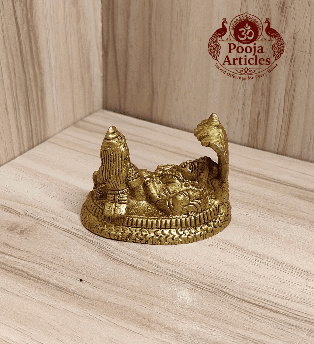 Buy Brass Lakshmi Narayan Statue 220 g, 2" – Divine Vishnu Idol for Home Pooja