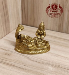 Buy Brass Lakshmi Narayan Statue 220 g, 2" – Divine Vishnu Idol for Home Pooja 7 Buy Brass Lakshmi Narayan Statue 220 g, 2" – Divine Vishnu Idol for Home Pooja