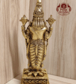 Buy Brass Lord Tirupati Balaji Idol 480 g, 7.7"– Premium Tirupati Balaji Brass Statue for Home Pooja & Vastu