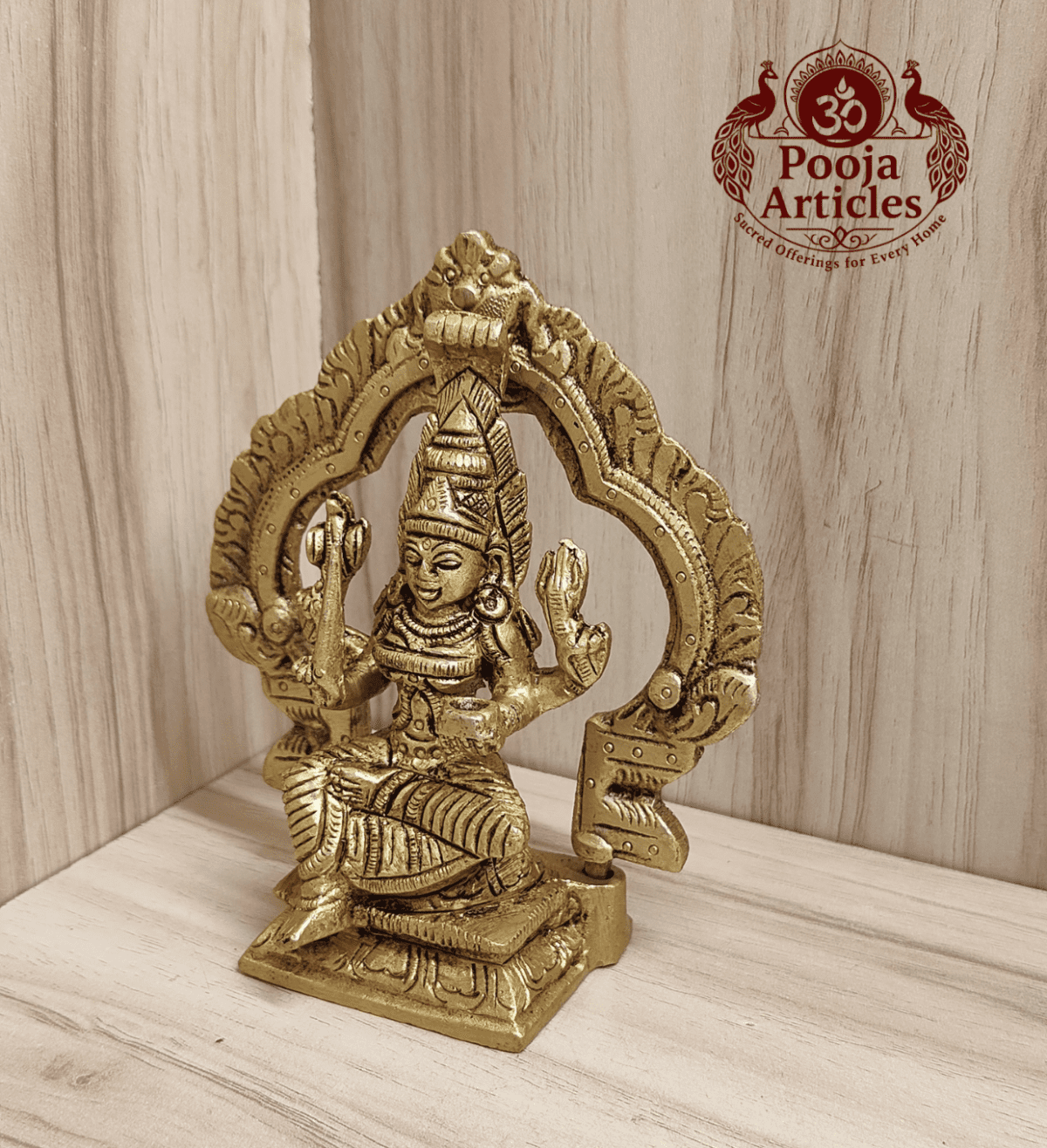 Buy Brass Mariamman Statue 470g, 4.2" – Premium Brass Mariamman Statue for Home Pooja, Protection, Health and Divine Blessings