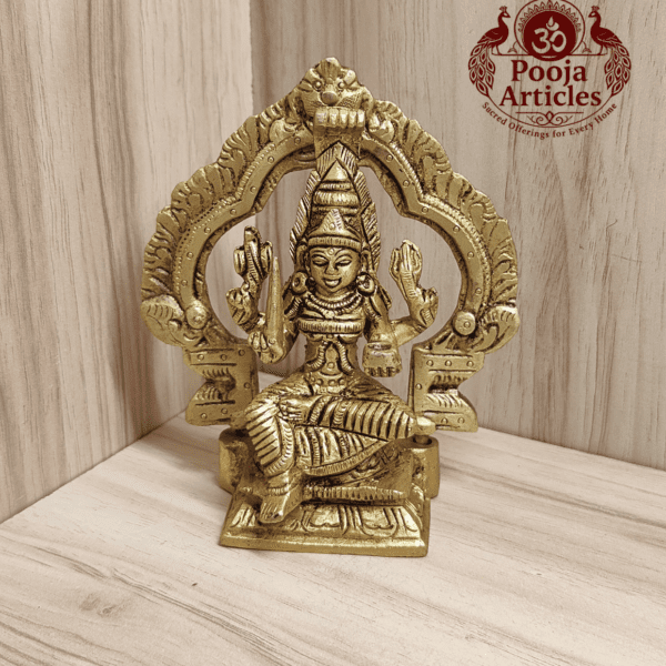 Buy Brass Mariamman Statue 470g, 4.2" – Premium Brass Mariamman Statue for Home Pooja, Protection, Health and Divine Blessings