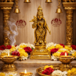 Buy Brass Meenakshi Amman Statue 420 g, 5" – Premium Brass Meenakshi Amman Idol for Home Pooja & Vastu