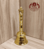 Buy Brass Pooja Bell With Garuda 150g, 4.6" – Premium Brass Temple Bell for Daily Hindu Worship