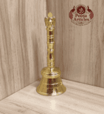 Buy Brass Pooja Bell With Garuda 150g, 4.6" – Premium Brass Temple Bell for Daily Hindu Worship