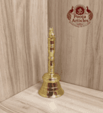 Buy Brass Pooja Bell with Nandi 150g, 4.6" | Premium Brass Temple Bell for Shiva Worship