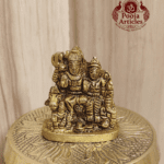 Buy Brass Shiva Family Statue 90g, 1.6" – Premium Brass Shiva Family Idol for Home Pooja