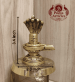Buy Brass Shiva Lingam Statue 250g, 3.4" – Divine Brass Shiva Lingam Statue for Home Pooja