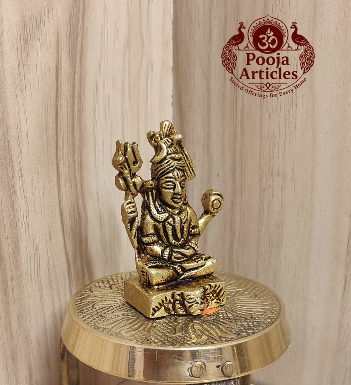 Buy Brass Shiva Statue 120g, 2.3" – Sacred Brass Shiva Idol for Home Pooja