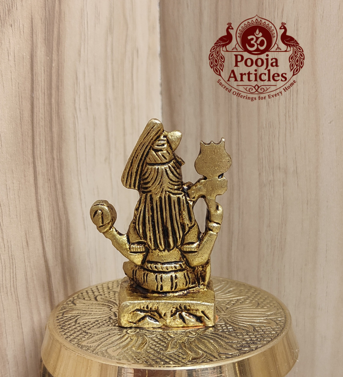 Buy Brass Shiva Statue 120g, 2.3" – Sacred Brass Shiva Idol for Home Pooja