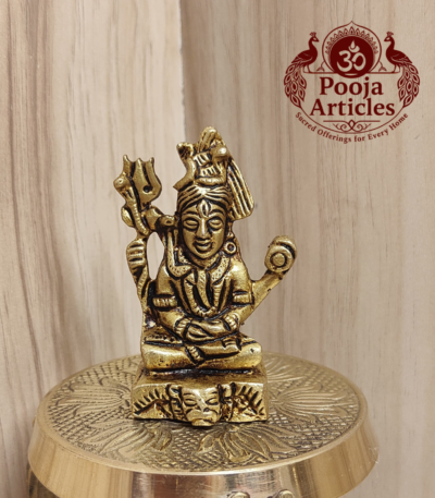 Buy Brass Shiva Statue 120g, 2.3" – Sacred Brass Shiva Idol for Home Pooja