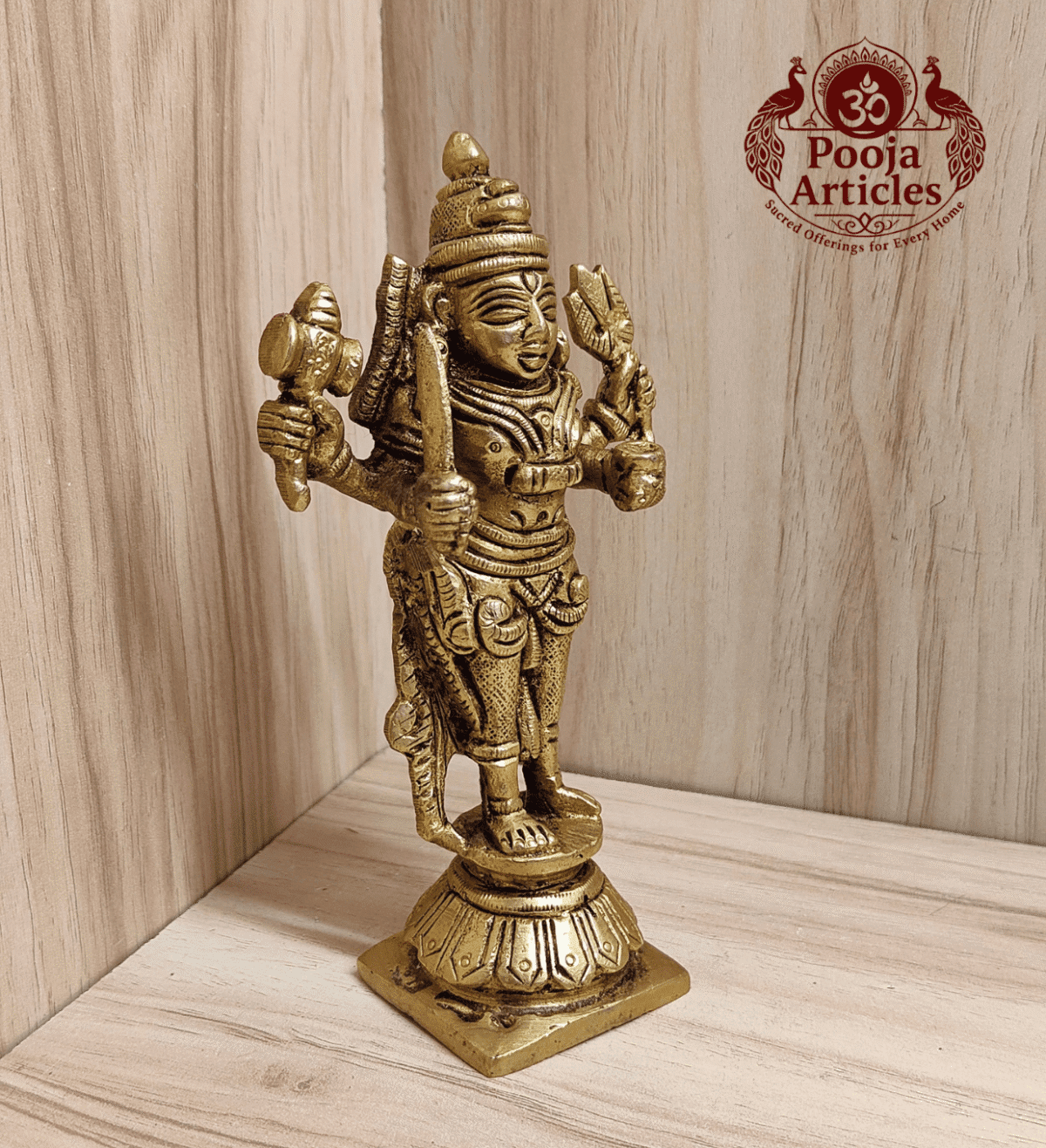 Buy Mariamman Brass Idol 400 g, 5.2" – Divine Mariamman Statue for Home Pooja