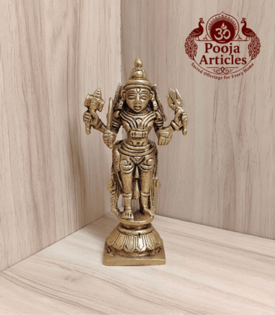 Buy Mariamman Brass Idol 400 g, 5.2" – Divine Mariamman Statue for Home Pooja