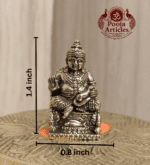 Buy Miniature Brass Kubera Statue 30g, 1.4" – Divine Brass Kubera Idol for Wealth