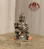 Buy Miniature Brass Kubera Statue 30g, 1.4" – Divine Brass Kubera Idol for Wealth