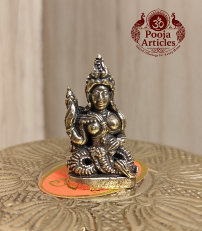 Buy Miniature Brass Naga Phanyanak Nakee Statue 15g, 1.2" – Sacred Nagakanya Idol for Pooja