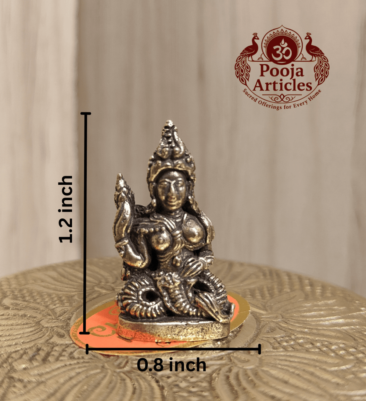 Buy Miniature Brass Naga Phanyanak Nakee Statue 15g, 1.2" – Sacred Nagakanya Idol for Pooja