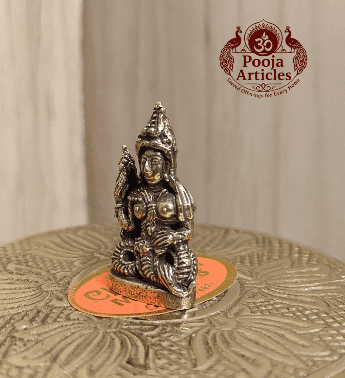 Buy Miniature Brass Naga Phanyanak Nakee Statue 15g, 1.2" – Sacred Nagakanya Idol for Pooja