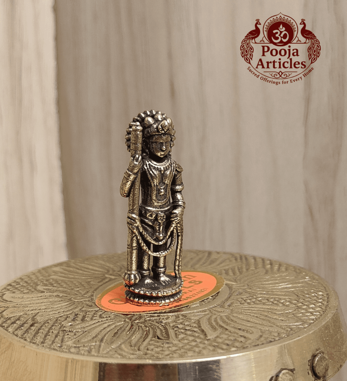 Buy Miniature Udupi Krishna Brass Idol 15g, 1.5" – Sacred Udupi Krishna Statue for Protection