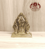 Buy Murugan Valli Deivanai Brass Idol 440g, 4.2" – Brass Murugan Idol for Home Temple & Prosperity