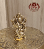 Buy Panchaloha Ganesha Idol 25g, 1.5" – Sacred Brass Panjalogam Ganesh Statue for Home Temple