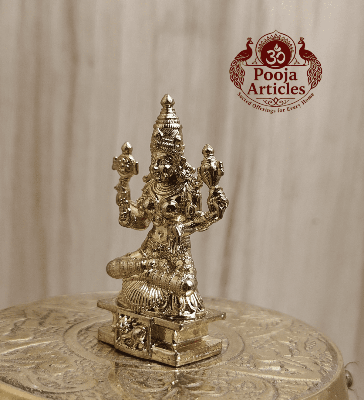 Buy Panchaloha Lakshmi Statue 40g, 2" – Divine Panchaloga Lakshmi Statue for Home Pooja