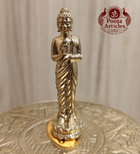 Buy Panchaloha Standing Buddha Idol 30g, 2.2" – Sacred Standing Buddha Statue for Peace
