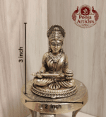 Buy Premium Brass Annapoorani Idol 120g, 3" – Divine Brass Annapoorani Statue for Home Temple & Prosperity