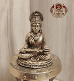 Buy Premium Brass Annapoorani Idol 120g, 3" – Divine Brass Annapoorani Statue for Home Temple & Prosperity