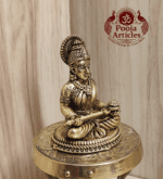 Buy Premium Brass Annapoorani Idol 120g, 3" – Divine Brass Annapoorani Statue for Home Temple & Prosperity