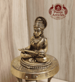 Buy Premium Brass Annapoorani Idol 120g, 3" – Divine Brass Annapoorani Statue for Home Temple & Prosperity