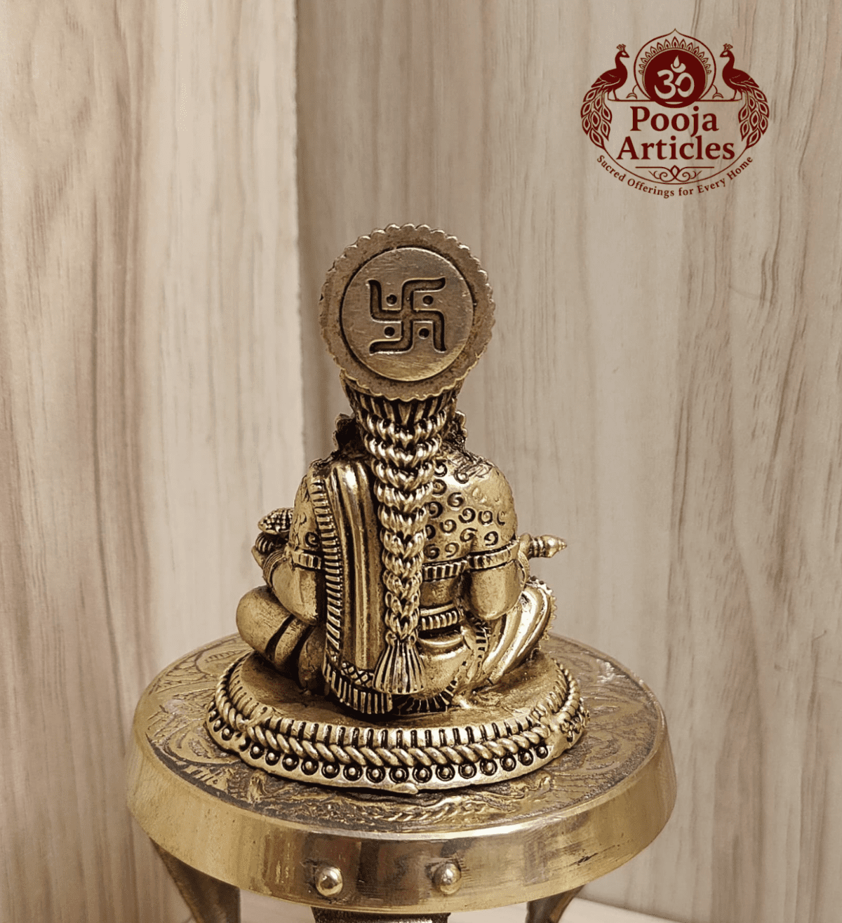 Buy Premium Brass Annapoorani Idol 120g, 3" – Divine Brass Annapoorani Statue for Home Temple & Prosperity