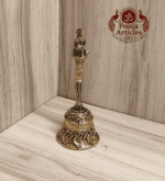 Buy Premium Brass Hanuman Bell 75g, 4.4" – Powerful Brass Hanuman Bell for Pooja & Home Temple