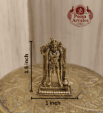 Buy Premium Brass Karuppasamy Statue 15 g, 1.5"– Mini Karuppasamy Swamy Idol for Home Pooja & Gifiting