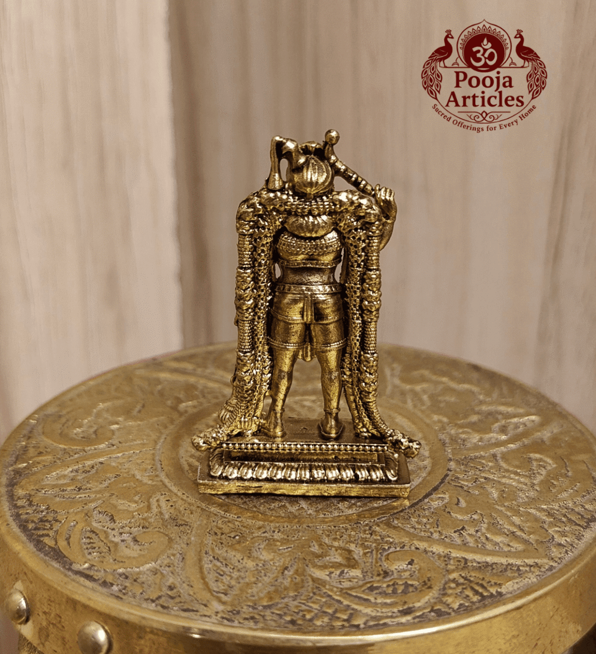 Buy Premium Brass Karuppasamy Statue 20 g, 1.6" – Mini Karuppasamy Swamy Idol for Home Pooja & Gifiting