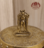 Buy Premium Brass Karuppasamy Statue 20 g, 1.6" – Mini Karuppasamy Swamy Idol for Home Pooja & Gifiting