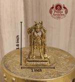 Buy Premium Brass Karuppasamy Statue 20 g, 1.6" – Mini Karuppasamy Swamy Idol for Home Pooja & Gifiting
