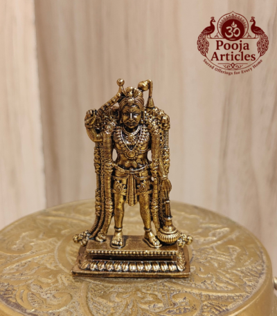 Buy Premium Brass Karuppasamy Statue 30 g, 1.9" – Mini Karuppasamy Swamy Idol For Home Use & Puja