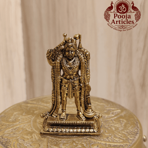 Buy Premium Brass Karuppasamy Statue 30 g, 1.9" – Mini Karuppasamy Swamy Idol For Home Use & Puja