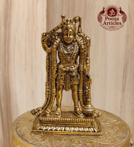 Buy Premium Brass Karuppasamy Statue 85 g, 3" – Mini Karuppasamy Swamy Idol For Home Use & Puja