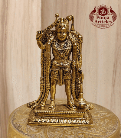 Buy Premium Brass Karuppasamy Statue 85 g, 3" – Mini Karuppasamy Swamy Idol For Home Use & Puja