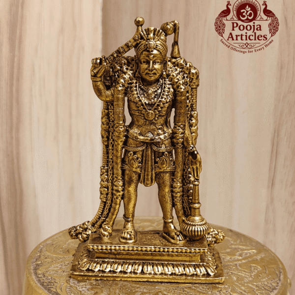 Buy Premium Brass Karuppasamy Statue 85 g, 3" – Mini Karuppasamy Swamy Idol For Home Use & Puja