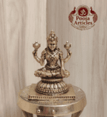 Buy Premium Brass Lakshmi Statue 100g, 3" – Pure Brass Lakshmi Idol for Wealth & Prosperity