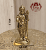 Buy Premium Brass Lord Murugan Idol 20g, 2" – Small Brass Murugan Statue for Home Pooja