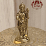 Buy Premium Brass Lord Murugan Idol 20g, 2" – Small Brass Murugan Statue for Home Pooja